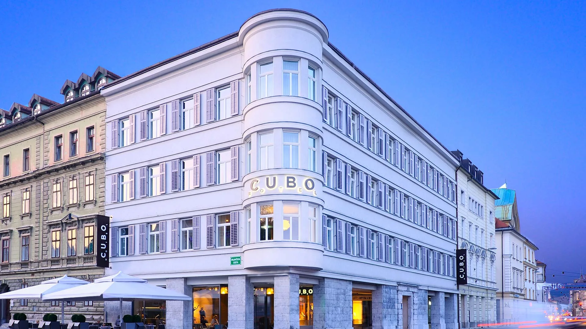 Hotel Cubo on Slovenska cesta in Ljubljana